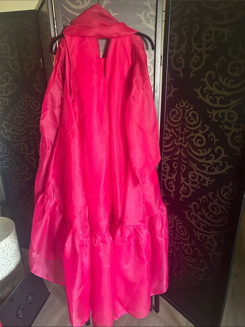 Christian Siriano Fuchsia Tiered ladies Party Dress - Picture 3 of 3